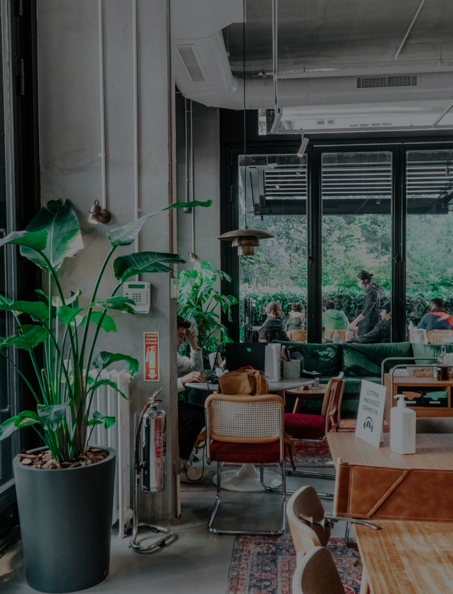 Workshop participants collaborating on climate risk canvas